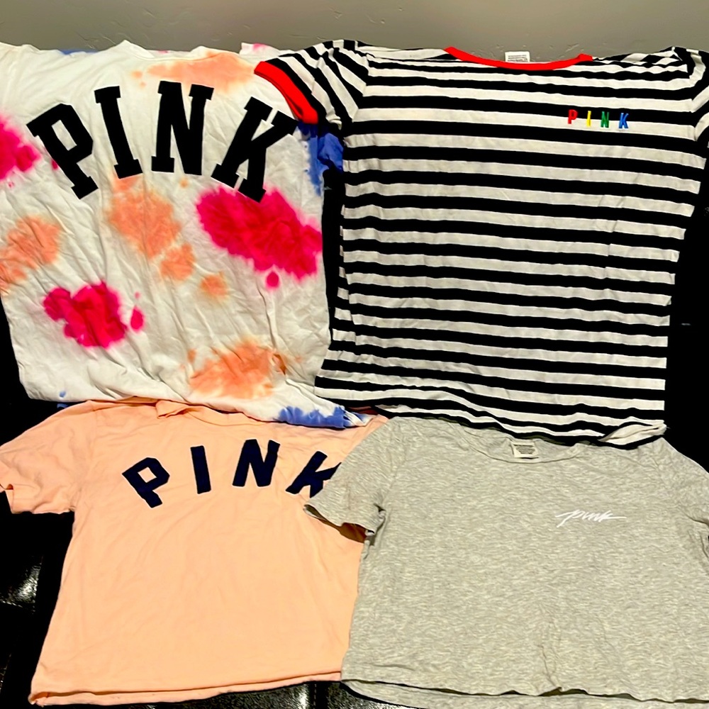 VS Pink Bundle Tops Size Small and XS